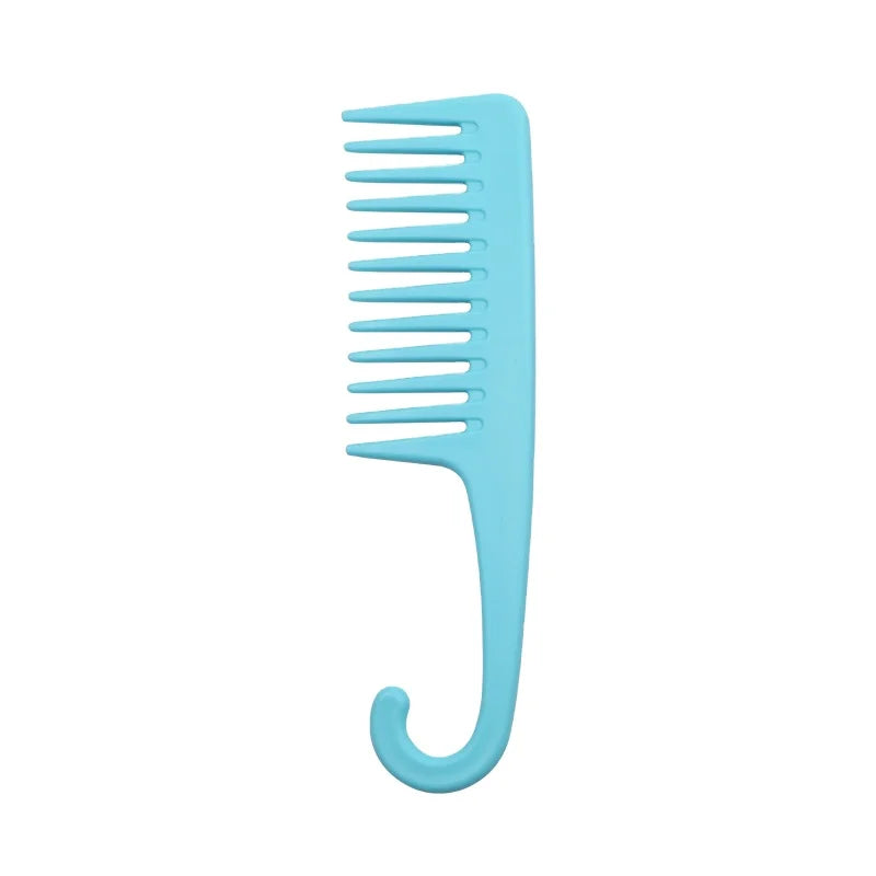 Large Wide Tooth Combs of Hook Handle Detangling Reduce Hair Loss Comb Pro Hairdress Salon Dyeing Styling Brush Tools Household