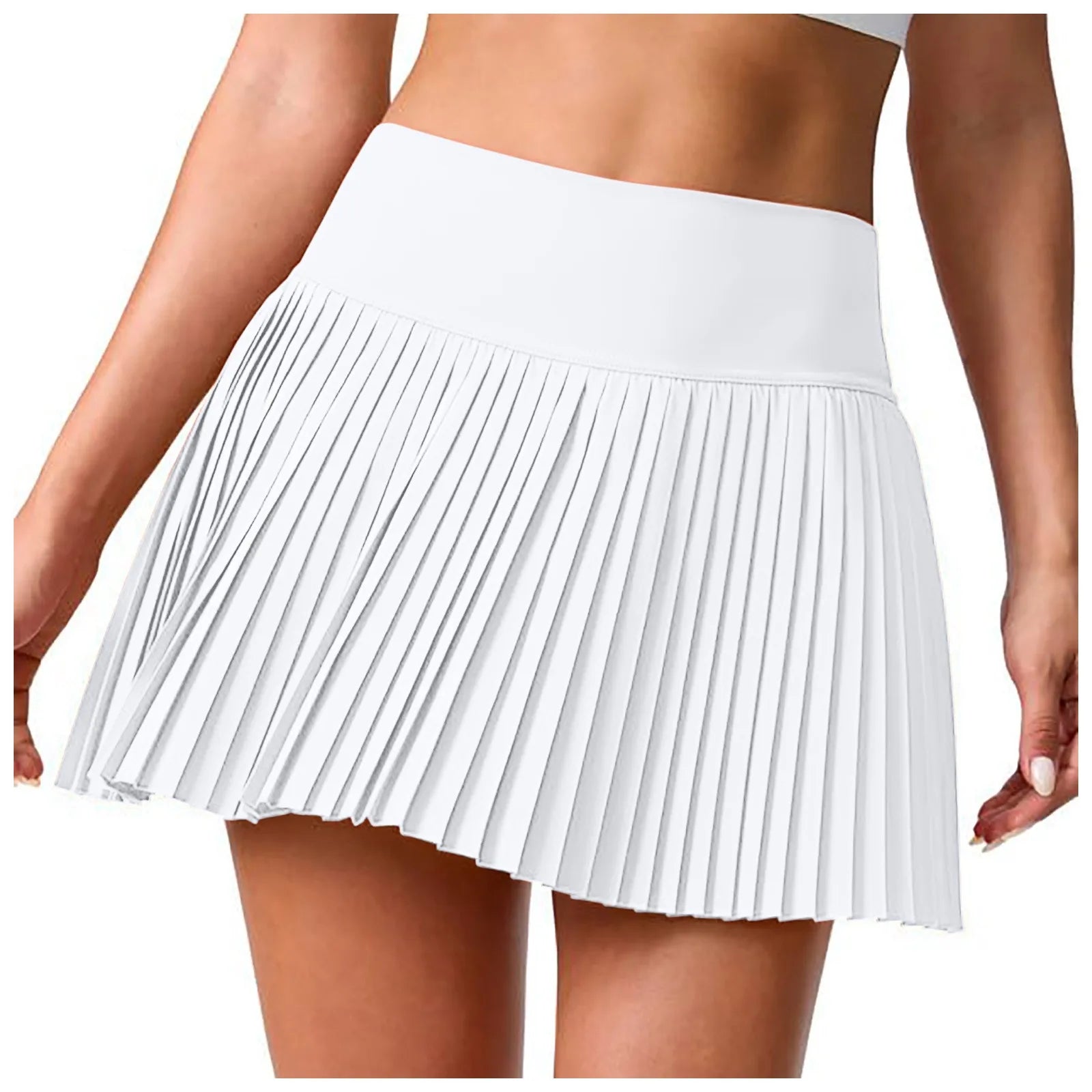 Women Tennis Skirts High Waist Pleated Mini Skirt Breathable Sweat Shorts Summer Sports Skirts Gym Yoga Skorts Sportswear