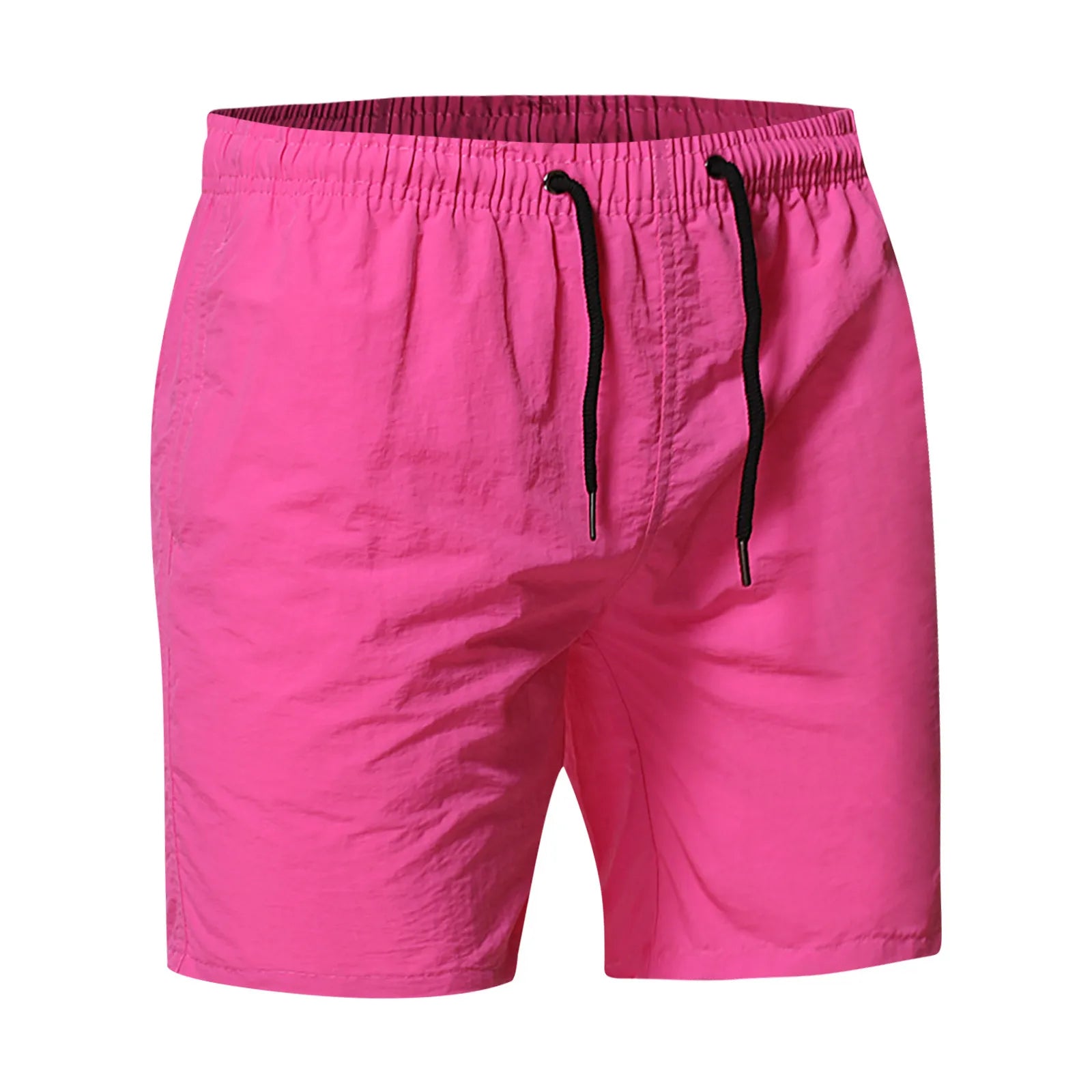 Summer Beach Board Shorts Men Swim Trunks Short Pants Male Sports Swimsuits Hot-pink Solid Sports Men Underwear Masculino Shorts