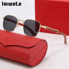 Luxury Brand Designer Sunglasses Women New Fashionable Square Retro Sun Glasses Large Frame Gradient Ladies Sunglass For men