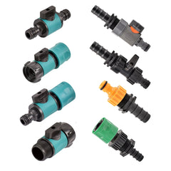 Plastic Valve Quick Connector 3/4" Thread to PE Pipe Barb Connectors 16/20/25mm Garden Watering Prolong Hose Adapter Switch