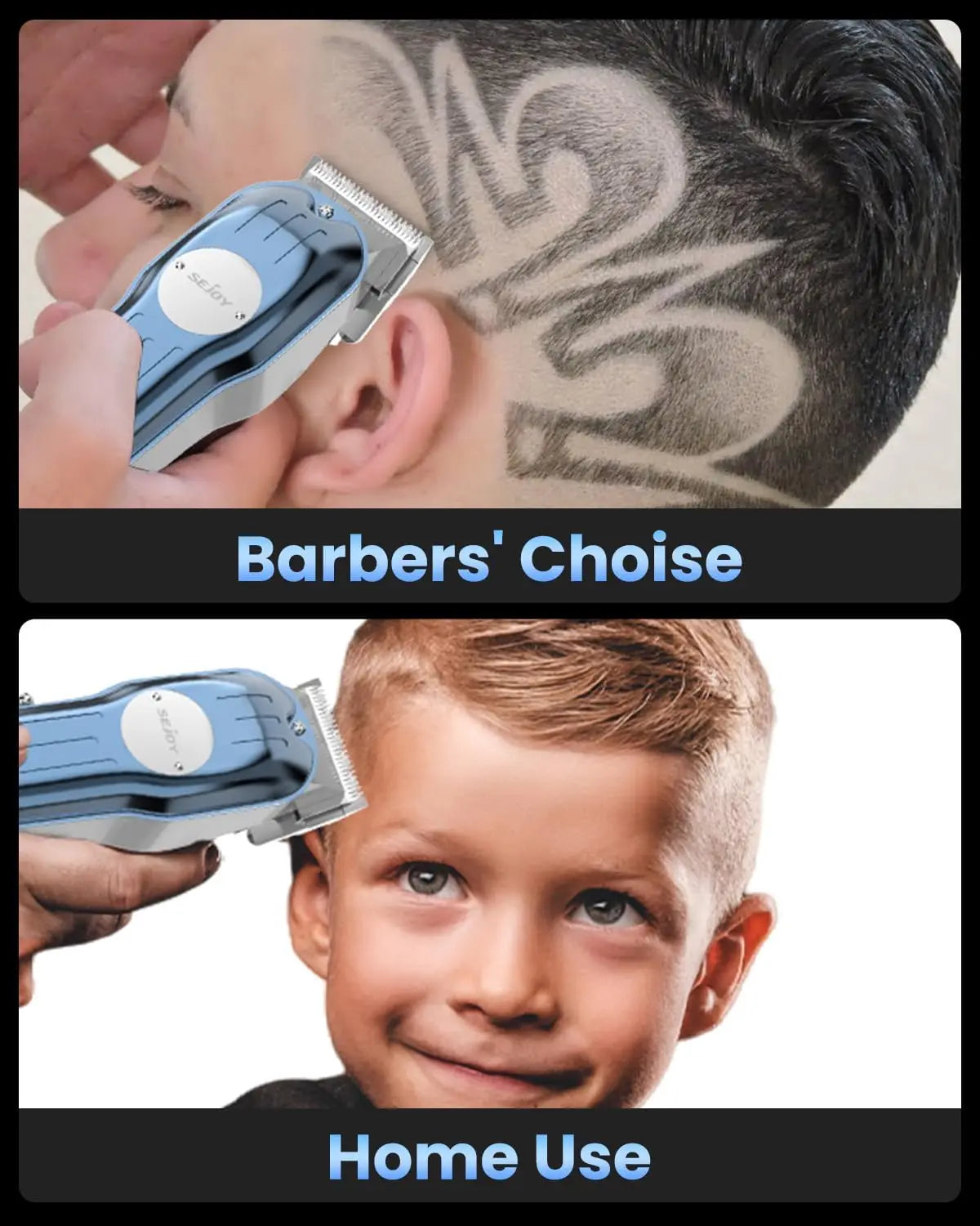 SEJOY Professional Hair Clippers for Men Cordless Clippers and Trimmers Grooming Set  Haircut Machine  for Family