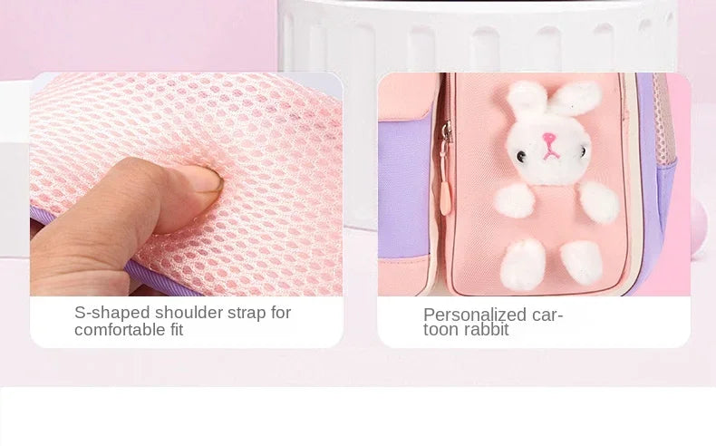 New Children Shoulder Bag Primary School Students Schoolbag Cartoon Lightweight Girls Junior High School Students Kids Backpacks