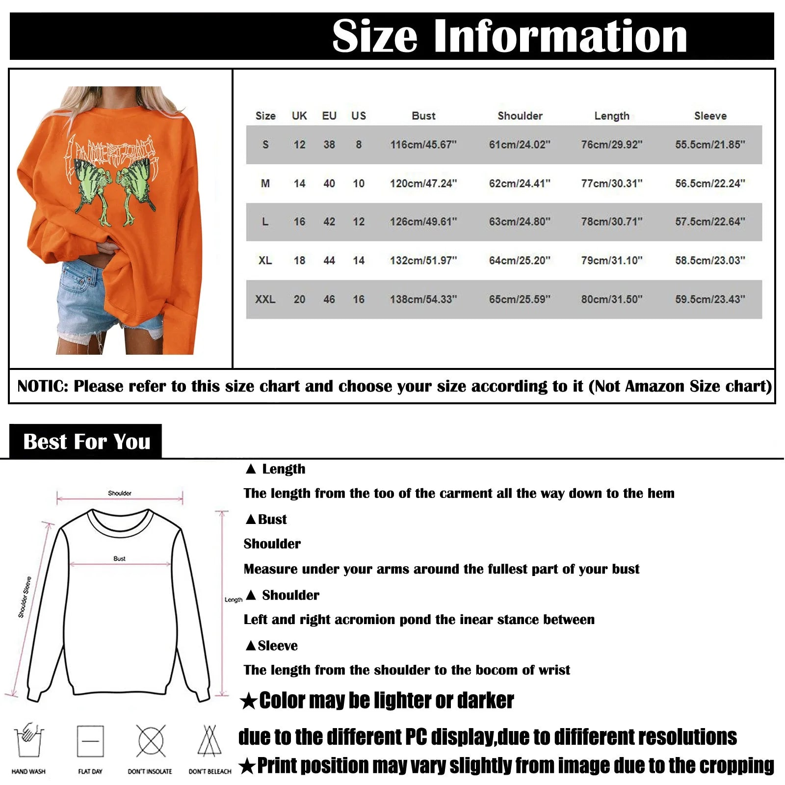 Women's Halloween Sweatshirt Colored Spooky Four Pumpkins Funny Autumn Women Long Sleeve Jumper Halloween Pullovers Top