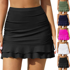 Swimsuits Woman 2024 Swim Skirt For Women Bathing Suit Bottoms High Waisted Ruched Skirt Swimsuits Nuevo En Conjuntos A Juego