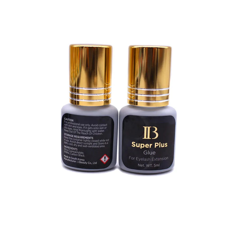 IB Ibeauty Super Plus Glue 1-2S Quick Dry Time Duration 5-6 Weeks 5ml Original Korea Eyelash Extension Glue 1Bottles