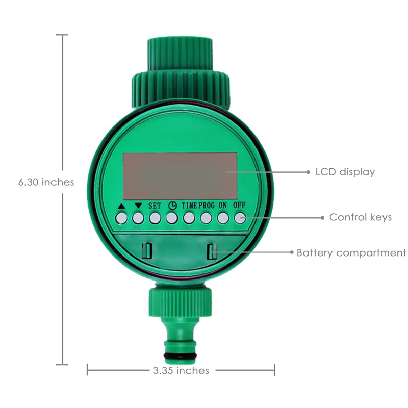 Automatic Electronic LCD Display Home Solenoid Valve Water Timer Garden Plant Watering Timer Irrigation Controller System