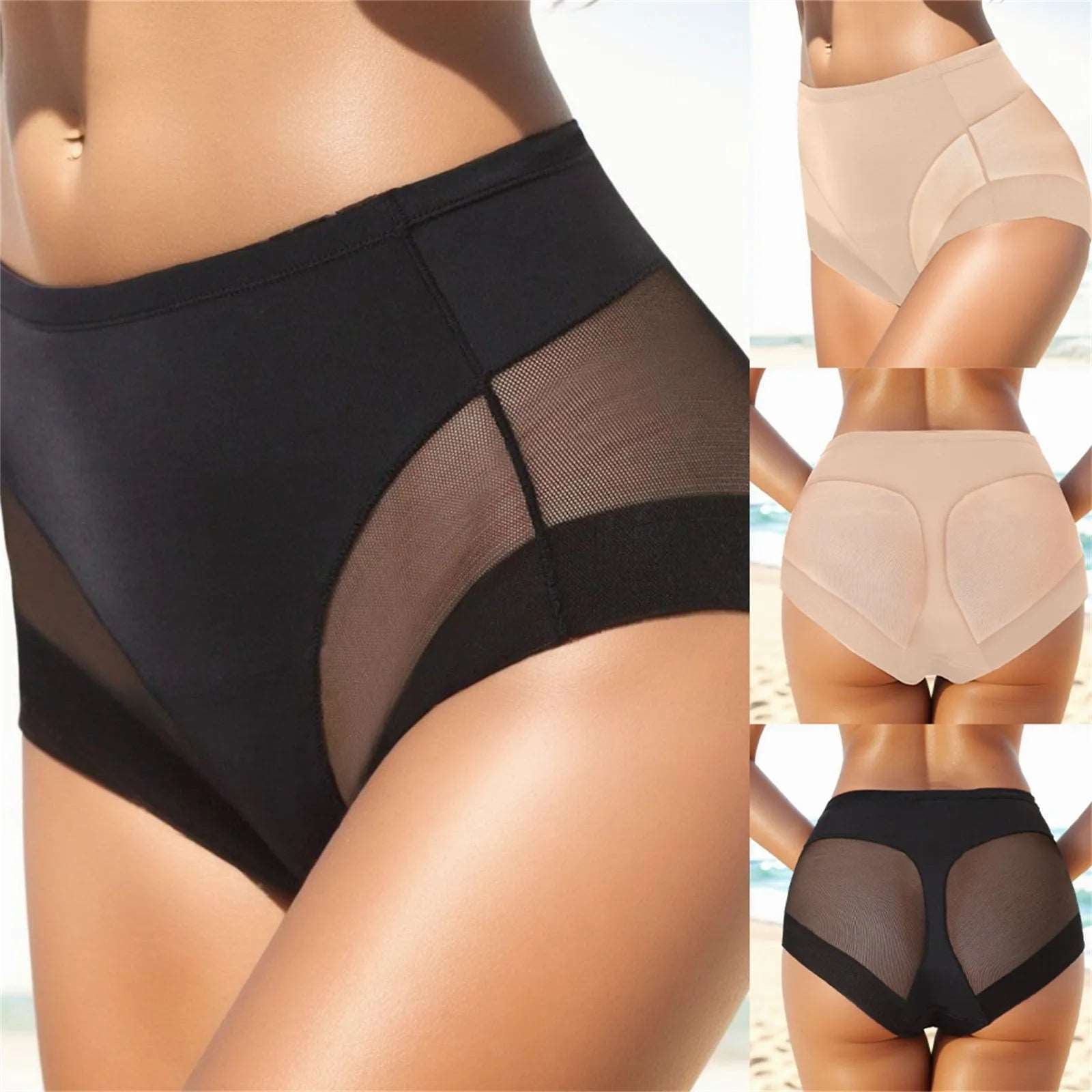 Seamless Comfy Lingerie Mesh Transparent Women Underwear Sexy Thong Hollow Out Traceless Breathable Panties 보이지않는팬티