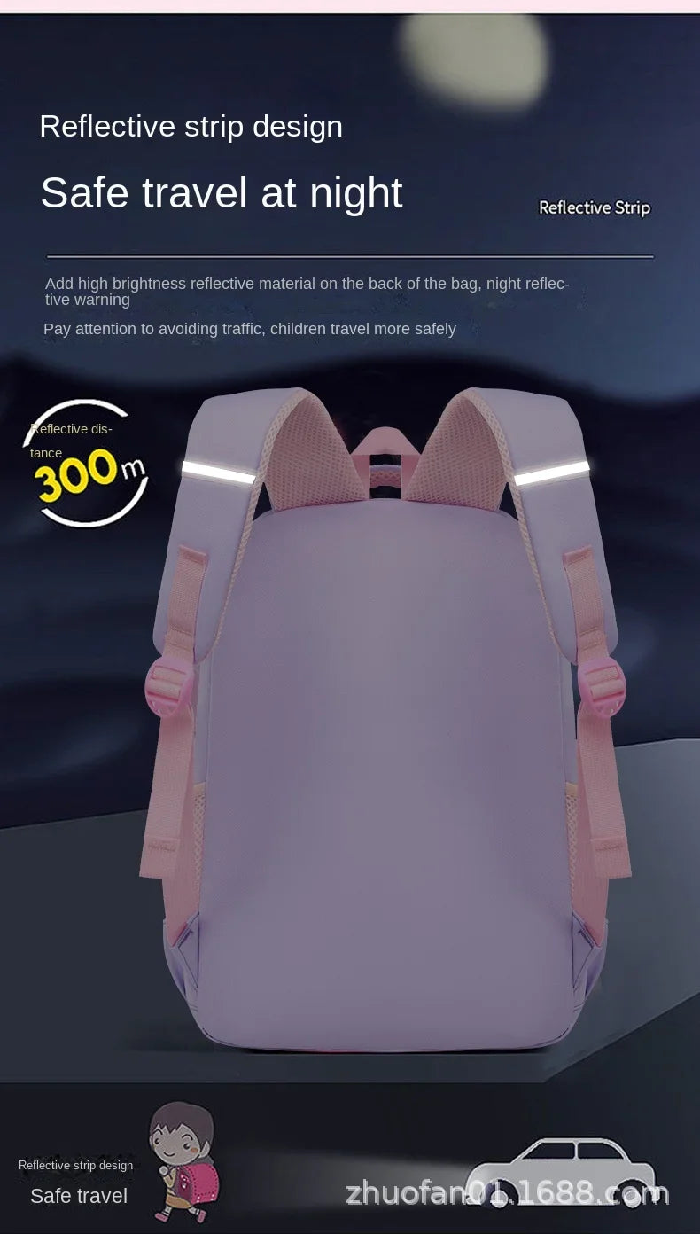 New Children Shoulder Bag Primary School Students Schoolbag Cartoon Lightweight Girls Junior High School Students Kids Backpacks