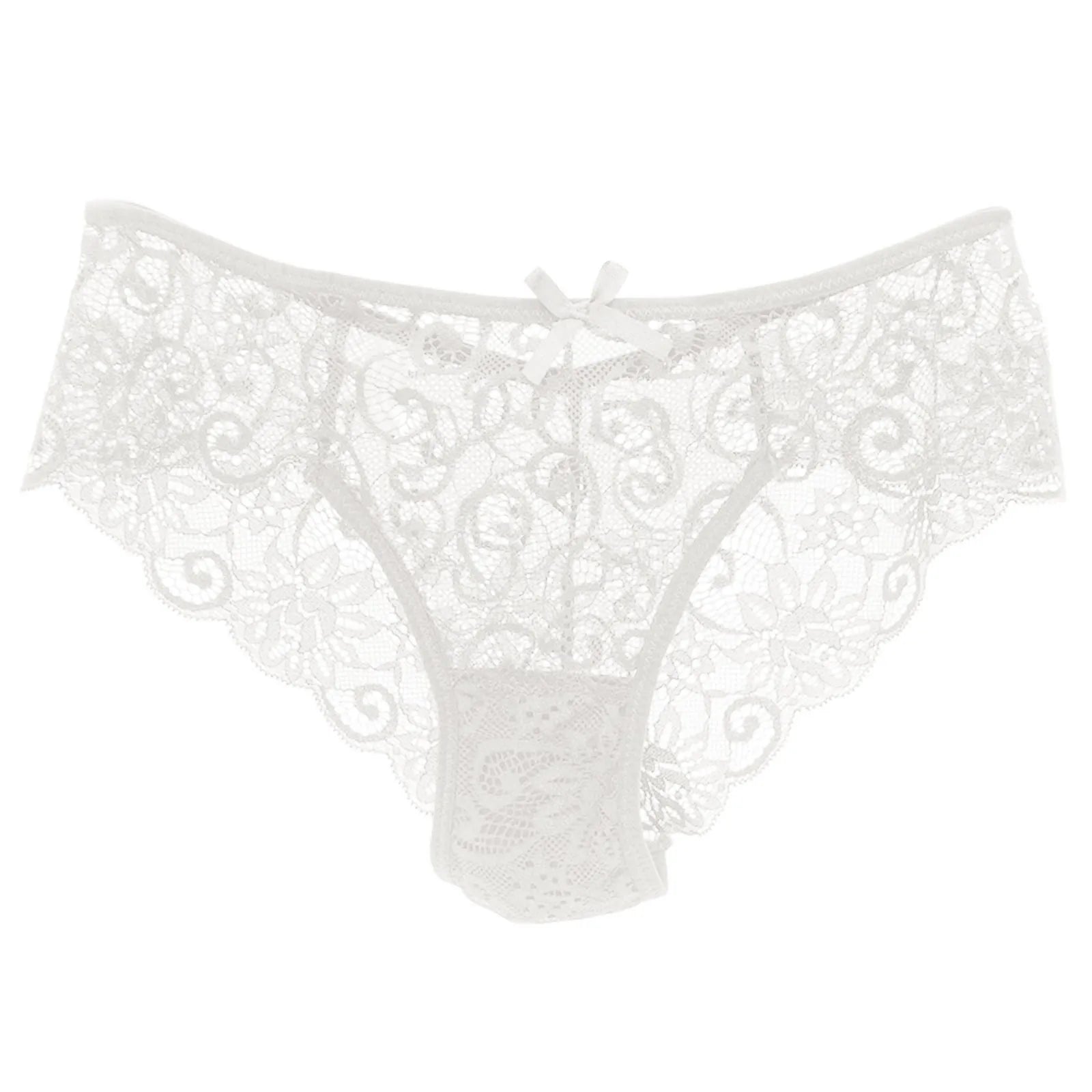 Sexy Lace Panties Women Solid Hollow Perspective Underwear Temptation Seamless Underpants Breathable Intimates Female Lingerie