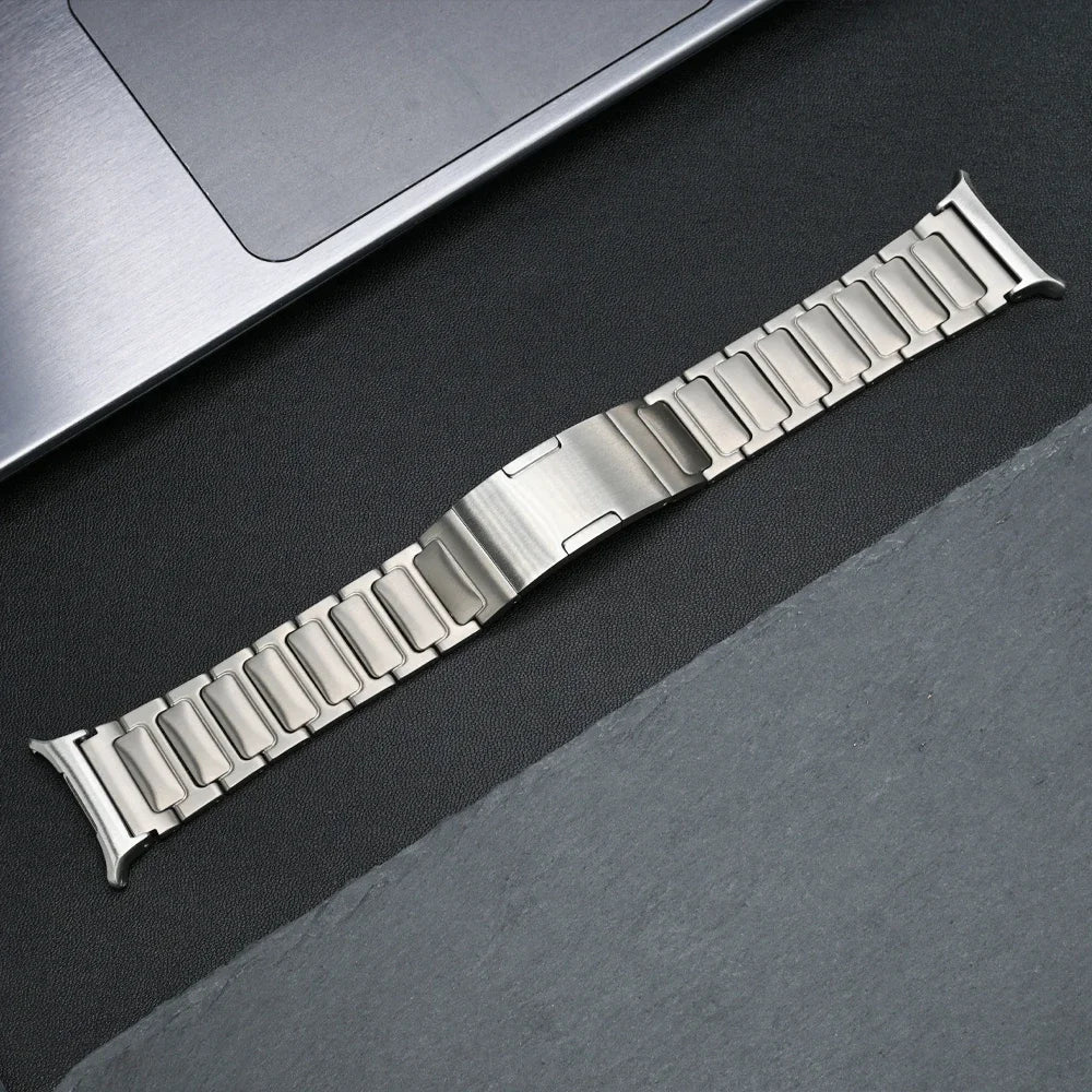 Luxury Titanium Band for Samsung Watch 7 Ultra 47mm Watchband Link Bracelet for samsung galaxy ultra 7 47MM No Gaps Metal Strap