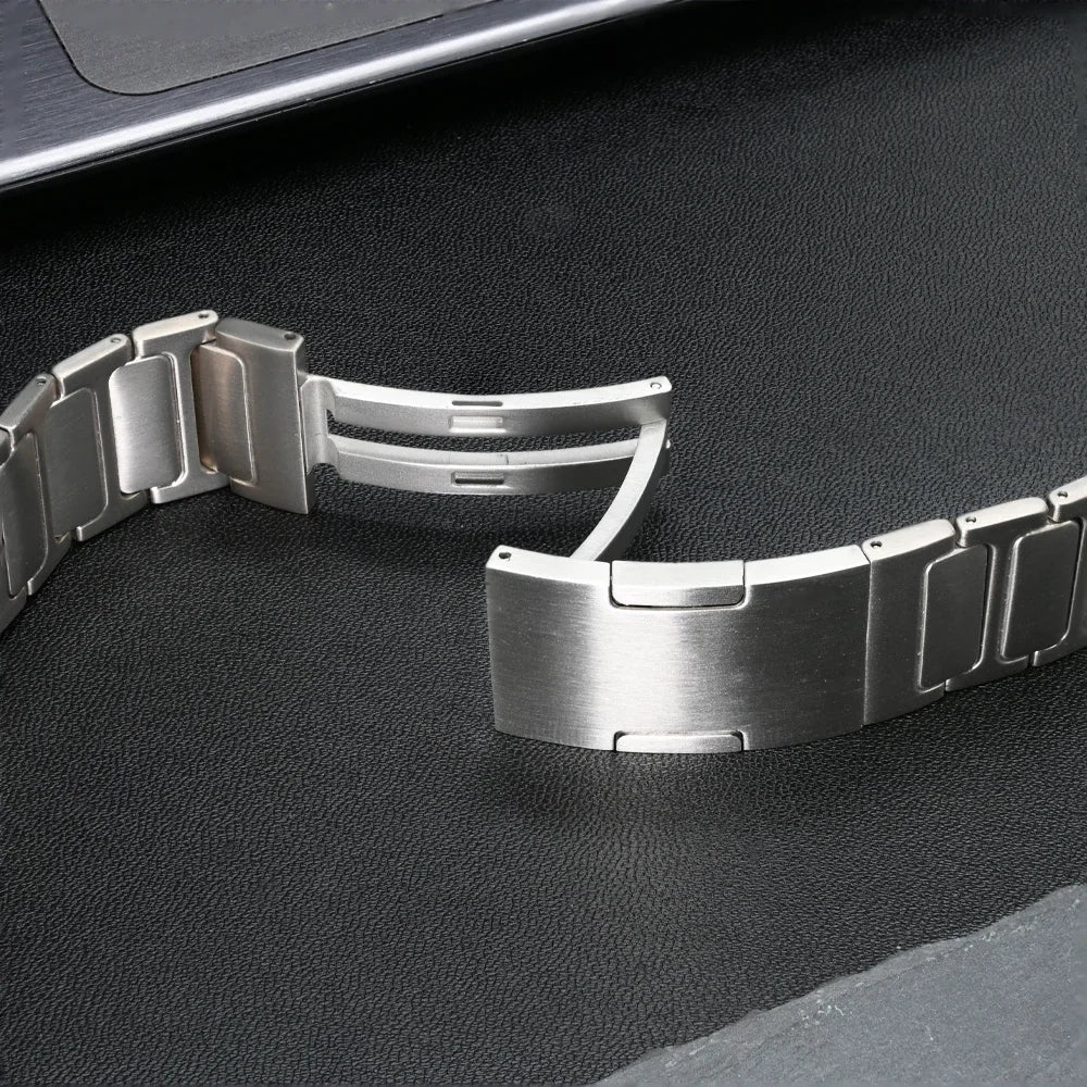 Luxury Titanium Band for Samsung Watch 7 Ultra 47mm Watchband Link Bracelet for samsung galaxy ultra 7 47MM No Gaps Metal Strap