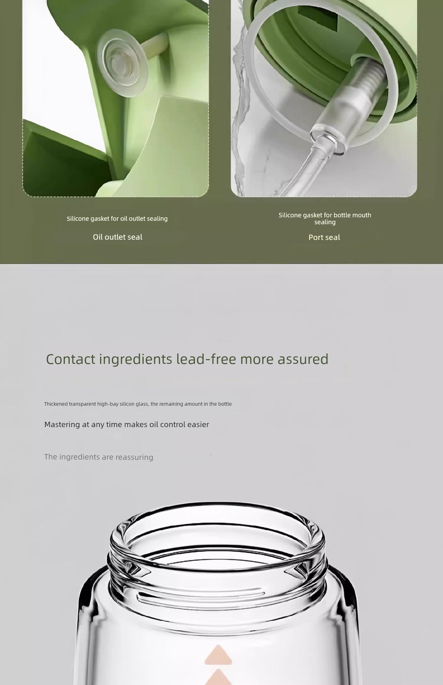 Glass Spray Oil Bottle Jar Spray Dual-Use Air Fryer Kitchen For Home Spray Oil Dispenser Oil Tank Seasoning Edible