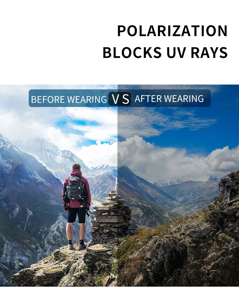 2025 TR90 Polarized Sunglasses Clip Men Women Myopia Set Sun Glasses UV400 Ultralight Outdoor Driving Fishing One Mirror Shade