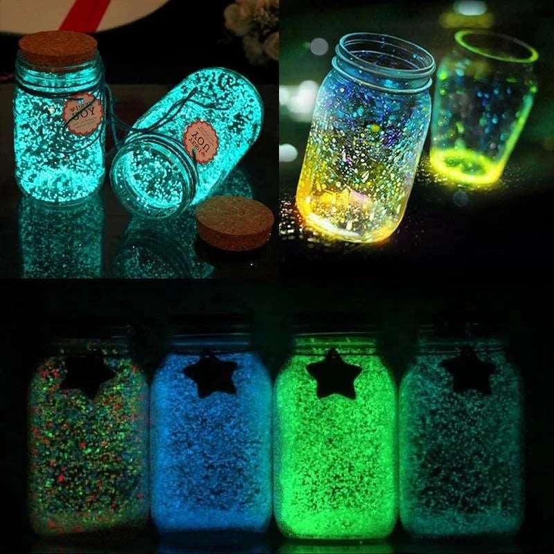 3-5mm 1000pcs Luminous Sand Glow In Dark Stone Decorative Pebbles Garden Yard Fish Tank Aquarium Home DIY Ornaments Supplies