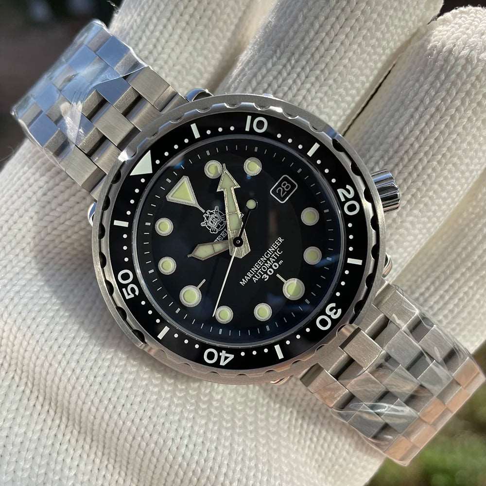 2023 New SD1975 STEELDIVE Tuna Classic Watch For Men Super Luminous Ceramic Bezel 300M Waterproof 316L Case NH35 Dive Wristwatch