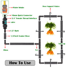 Plastic Valve Quick Connector 3/4" Thread to PE Pipe Barb Connectors 16/20/25mm Garden Watering Prolong Hose Adapter Switch