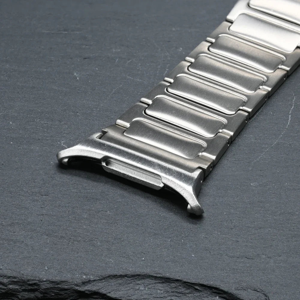 Luxury Titanium Band for Samsung Watch 7 Ultra 47mm Watchband Link Bracelet for samsung galaxy ultra 7 47MM No Gaps Metal Strap