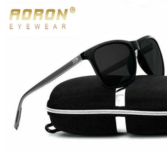 Gafas de sol polarizadas para hombre AORON, gafas de sol cuadradas clásicas para hombre, gafas con montura de aluminio y espejo UV400