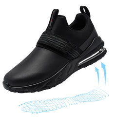 LARNMERN Waterproof Chef Shoes for Men SRC Slip Resistant Restaurant Kitchen Work Shoes Food Service Oil Proof