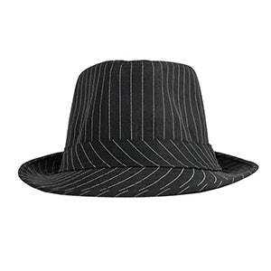 2024 Casual Fashion Men Striped Short Hat Brim Fedoras Classic Neutral Soft Tweed Dress Hat Suitable for Camping and Hiking