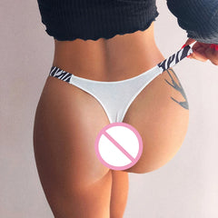 Women Sexy Thongs High Cut T-back G-string Low Rise Bikini Lingerie Breath Elasticity Bottom Underwear Seduction Erotic Panties
