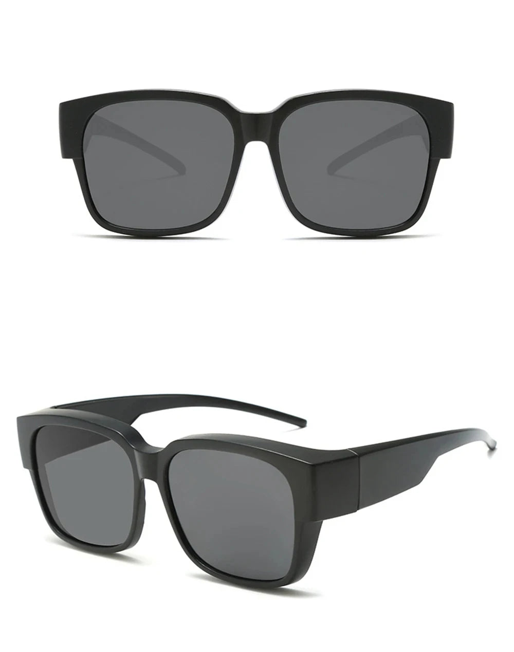 New Fashion Polarized Sunglasses Cover Over Myopia Prescription Glasses Portable Men Women Vintage Fishing Driving Eyewear