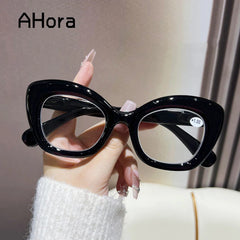 Ahora Ins Fashion Reading Glasses Europe&America Cat Eyes Presbyopic Eyeglasses With Dopter +1.0+1.5+2.0+2.5+3.0+3.5+4.0