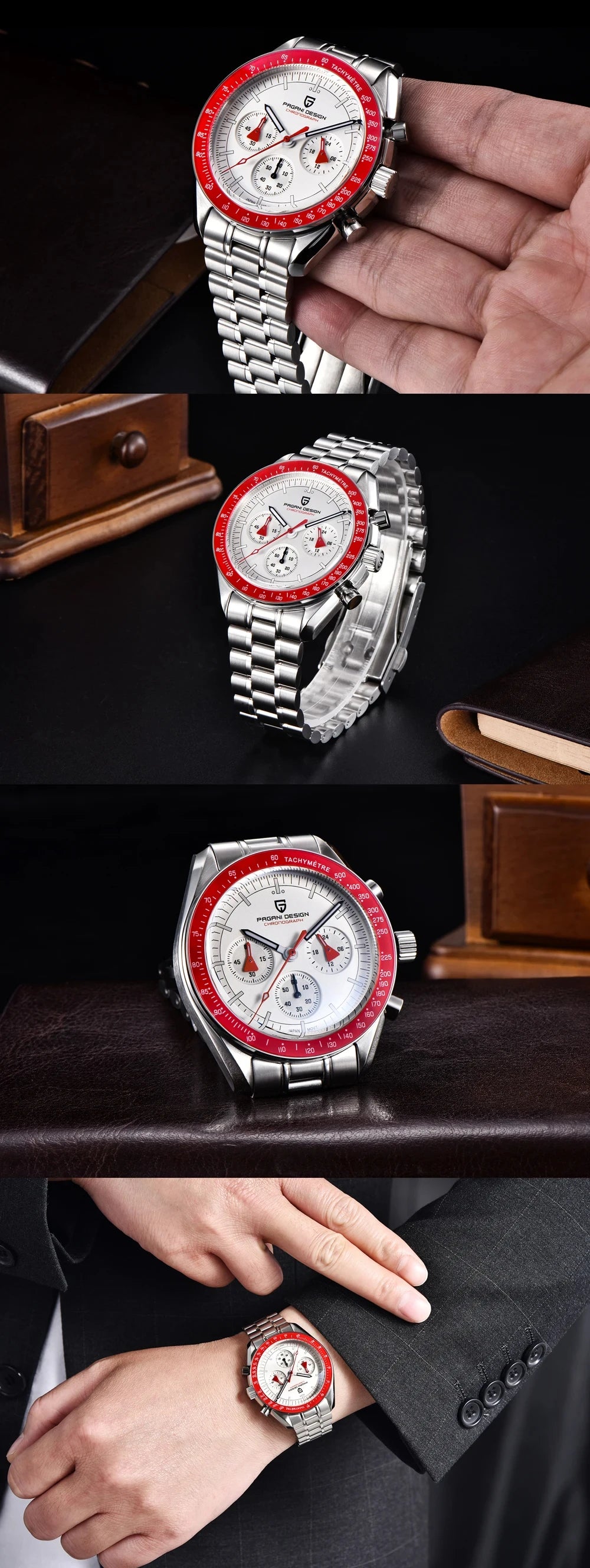 PAGANI DESIGN 2023 NEW Watches For Men Chronograph Sapphire Luminous	 high-end luxury Quartz Wristwatch Waterproof Reloj Hombre