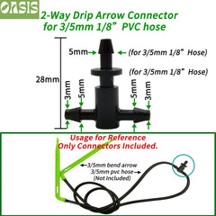 Oasis 5-140m Garden Watering 3/5mm Hose Irrigation Pipe 1/8'' Tubing Greenhouse Bonsai Plant Flower Drip Arrow Dripper Sprinkler