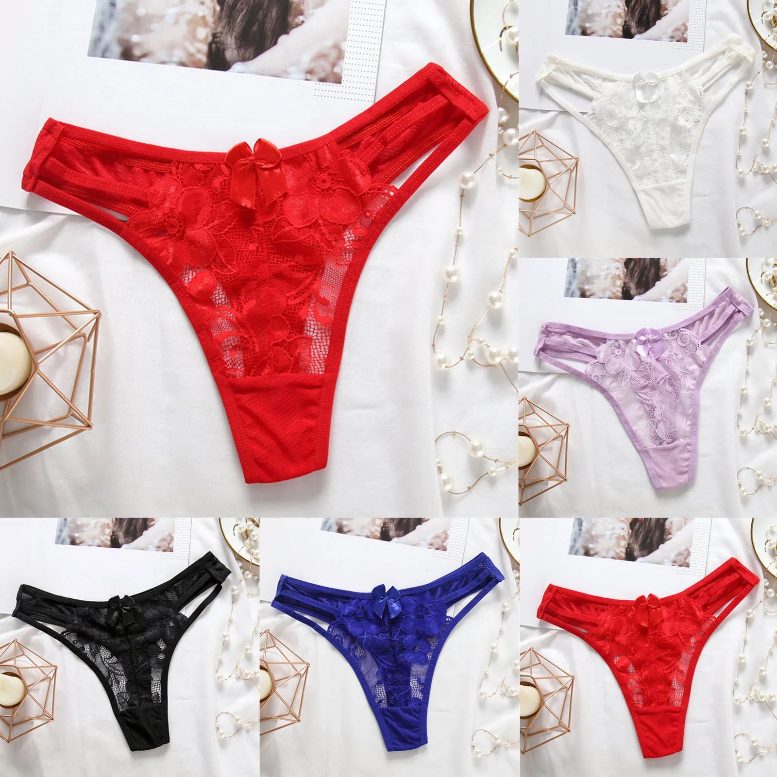 Women's Panties Sexy Underwear Lace Panties G String Thong Stretch Ladie Brief Underwear Sexy Lingerie Woman Clothing