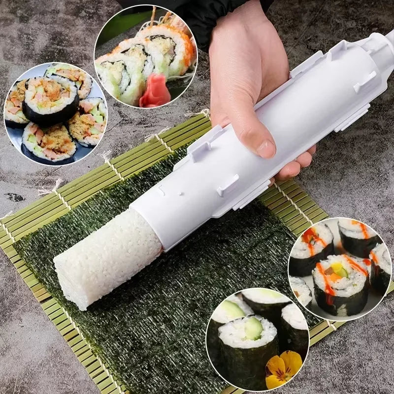 Quick Sushi Maker Bazooka Roller Rice Mold Vegetable Meat Rolling Tool DIY Sushi Making Machine Food Grade Kitchen Sushi Gadgets