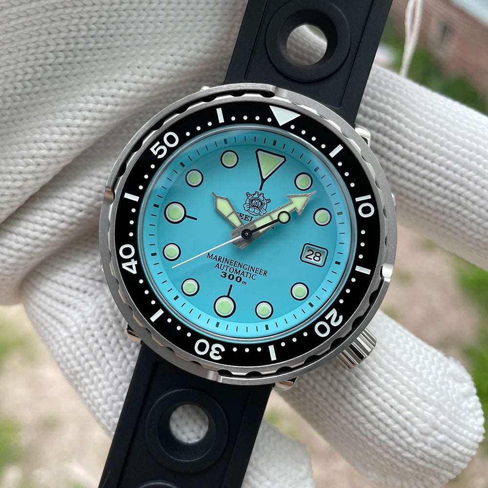 2023 New SD1975 STEELDIVE Tuna Classic Watch For Men Super Luminous Ceramic Bezel 300M Waterproof 316L Case NH35 Dive Wristwatch