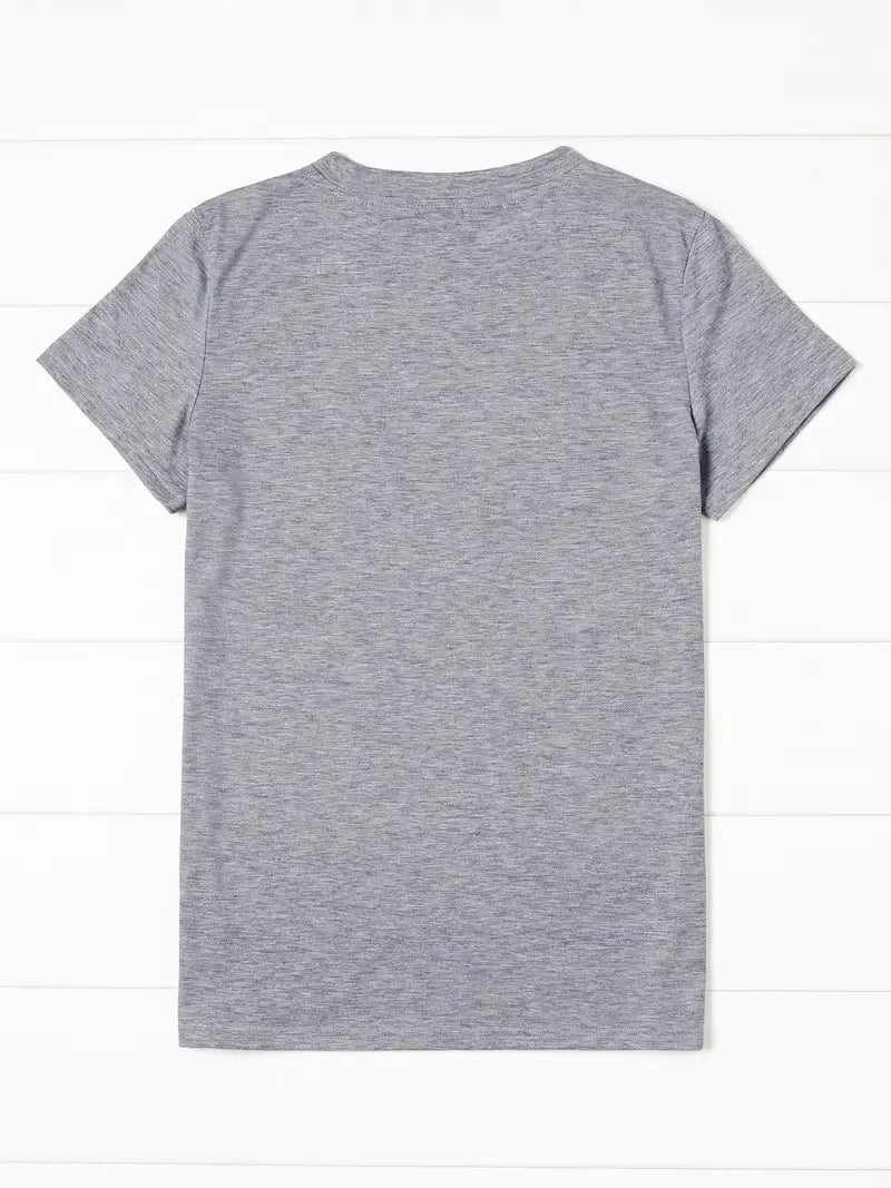 Women's summer  print oversized loose casual round neck short sleeved T-shirt top Fashion Streetwear Oversized O-Neck