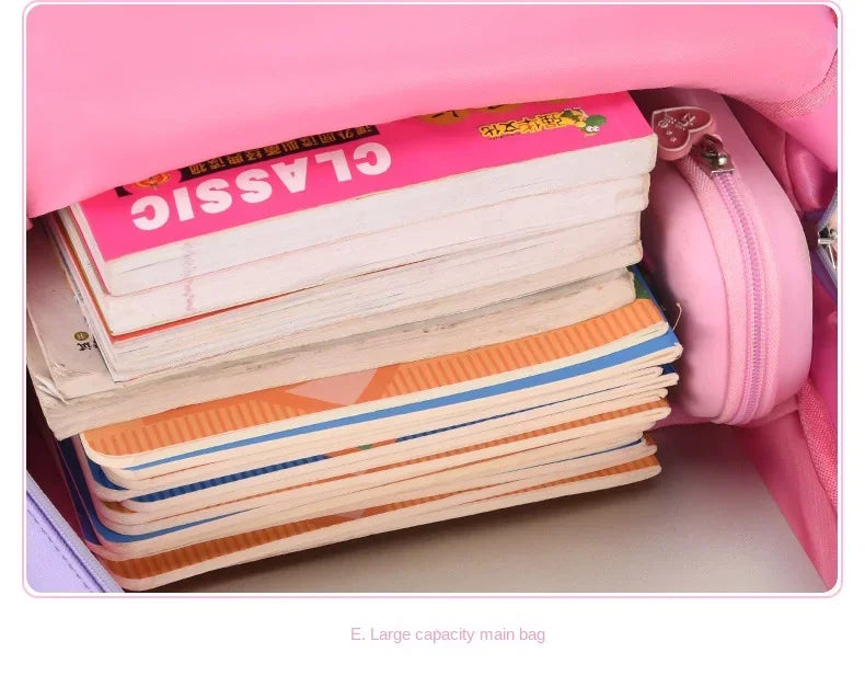 New Children Shoulder Bag Primary School Students Schoolbag Cartoon Lightweight Girls Junior High School Students Kids Backpacks