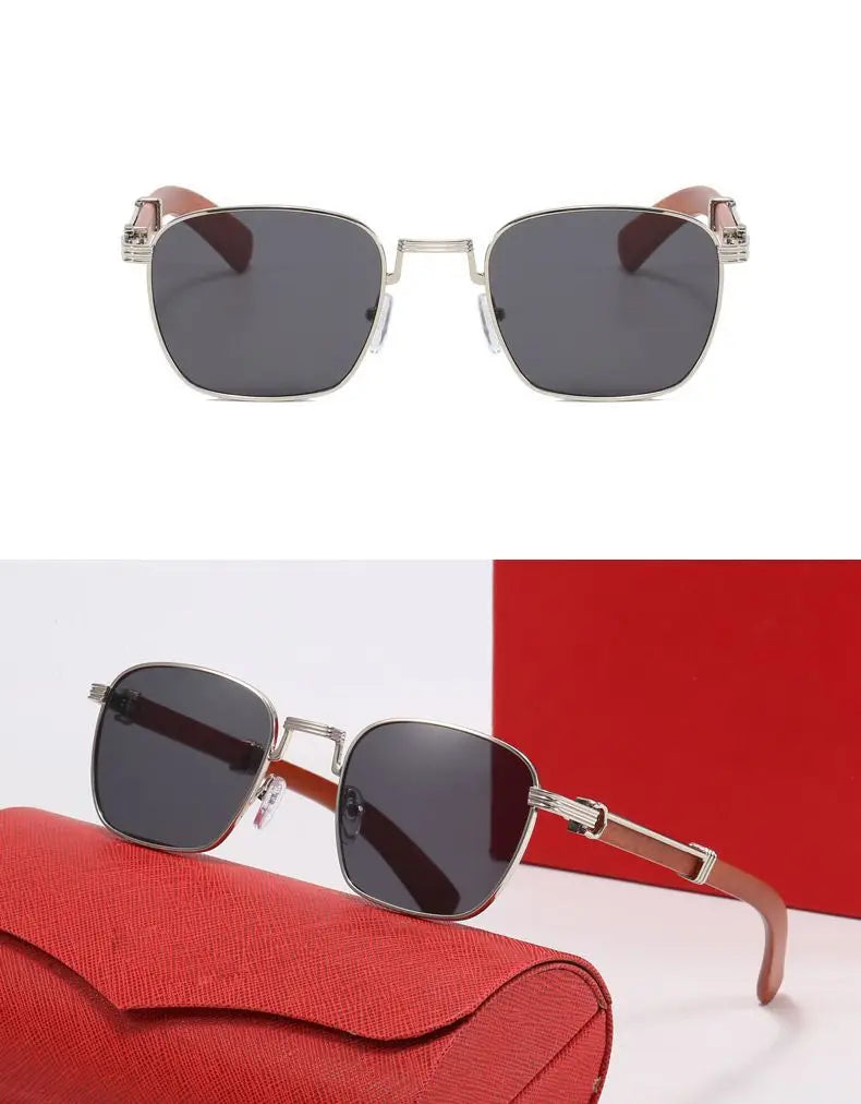 Luxury Brand Designer Sunglasses Women New Fashionable Square Retro Sun Glasses Large Frame Gradient Ladies Sunglass For men