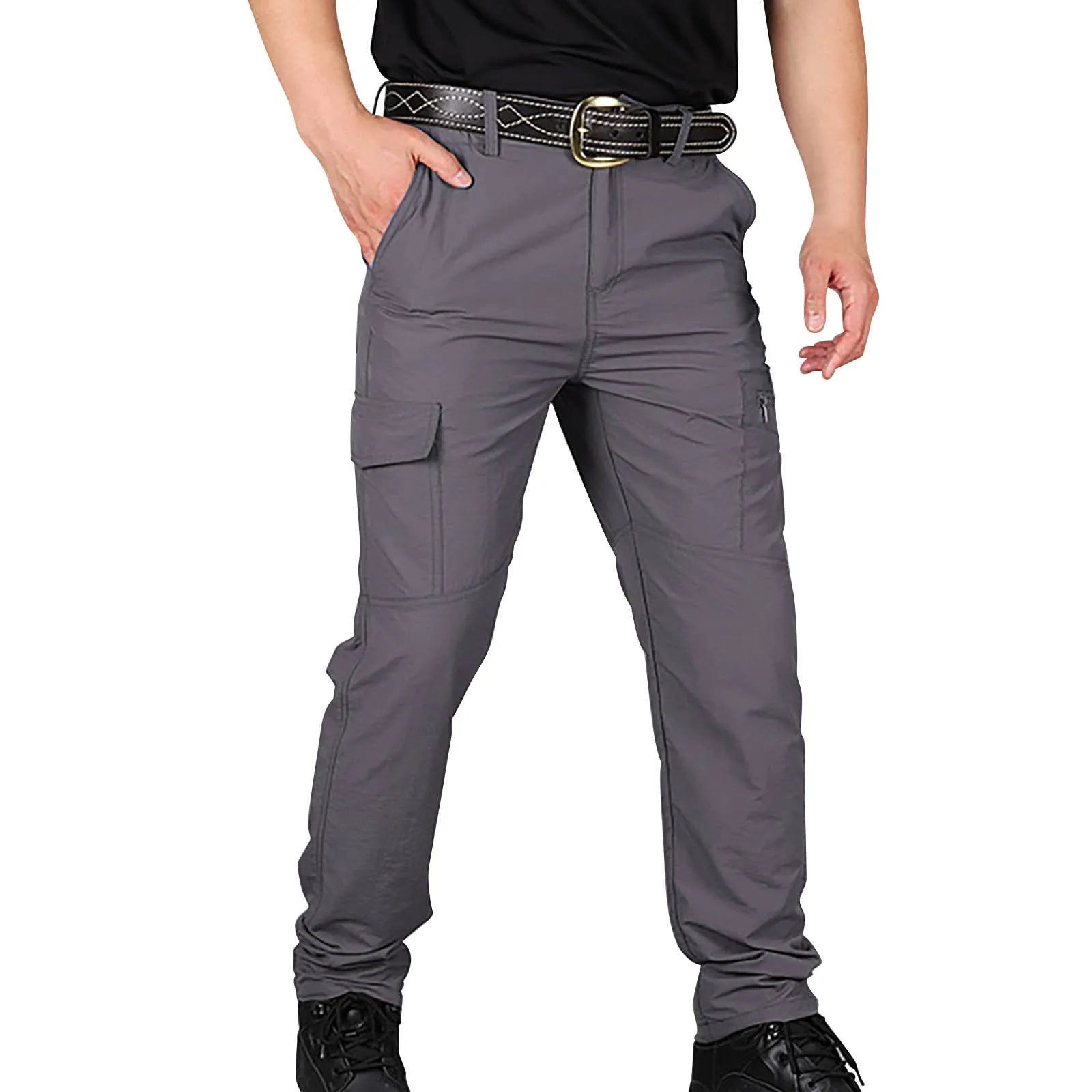 Men'S Straight Leg Sweatpants Gyms Trousers City Tactical Cargo Pants Classic Outdoor Hiking Multi Pockets Cargo Pants