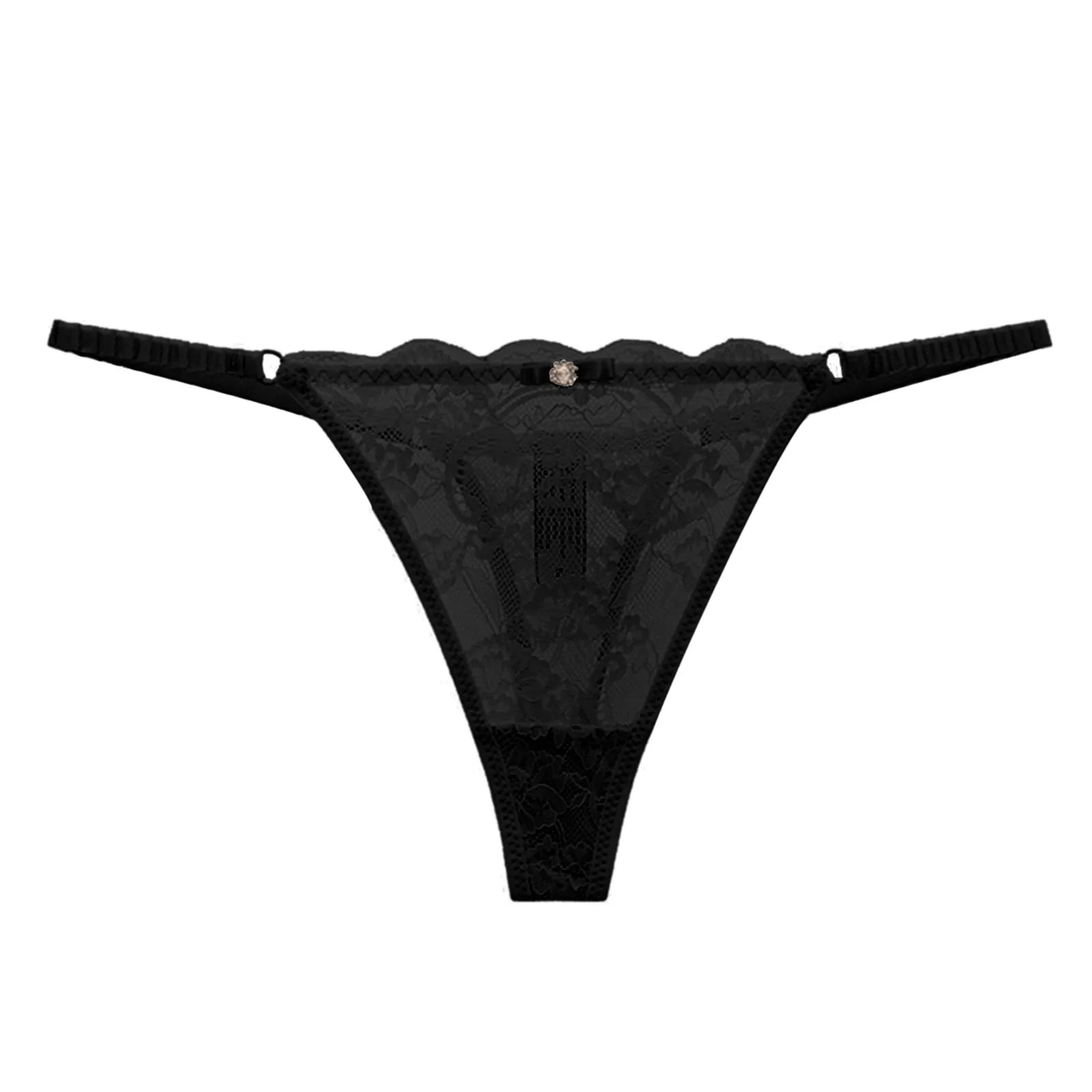 Women Lace T-Back Panty See-Through Sexy Lingerie Breathable Ultra Thin Micro Thong Embroidery Fashion G-String Tangas De Mujer