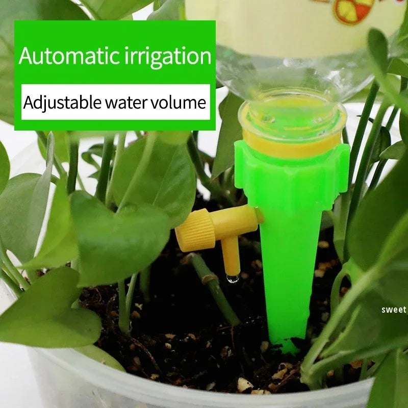 Self-Watering Kits Automatic Drip Irrigation System Kits Plant Watering Spike Device Greenhouse Adjustable Control Water Dripper