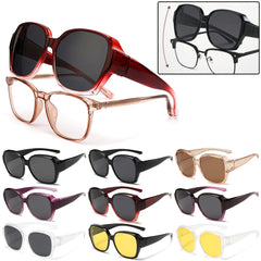 New Fashion Polarized Sunglasses Cover Over Myopia Prescription Glasses Portable Men Women Vintage Fishing Driving Eyewear
