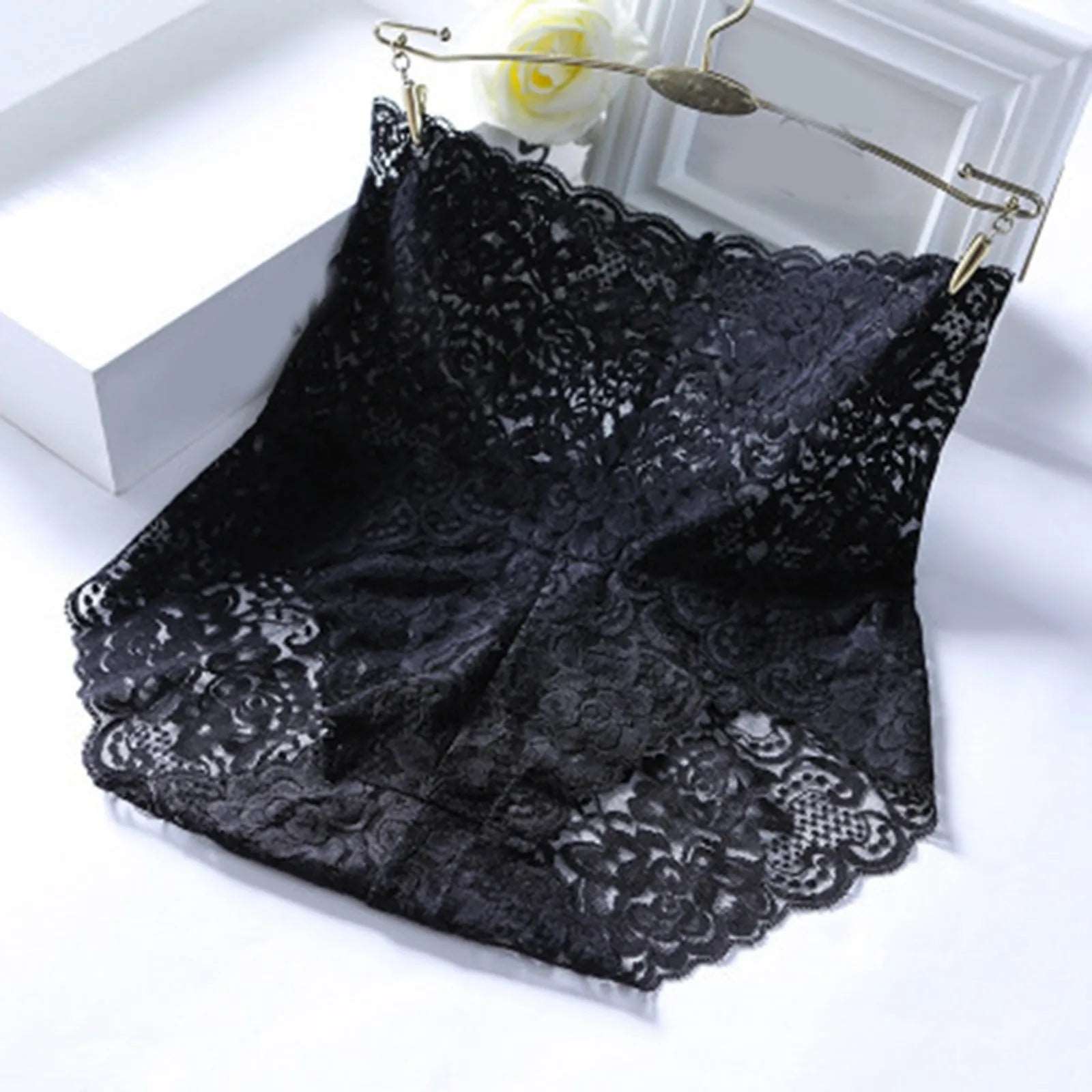 Sexy High Waist Underwear Women's Thin Hollow Lace Ladies Panties Solid Cotton Crotch Large Size High Waist Panties For Women