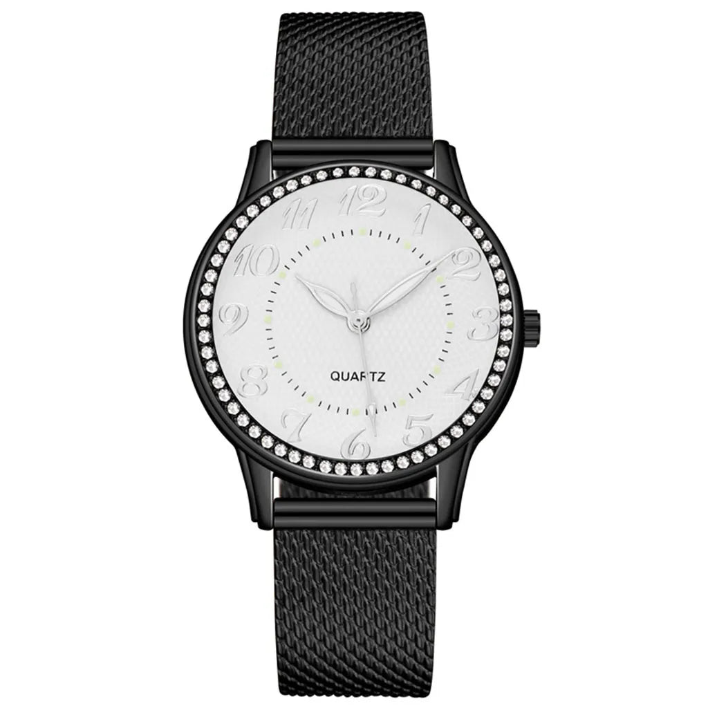 Watch For Women Luxury Watches Quartz Watch Stainless Steel Dial Casual Bracele Watch Ladies Quartz Wristwatch Simple Atmosphere