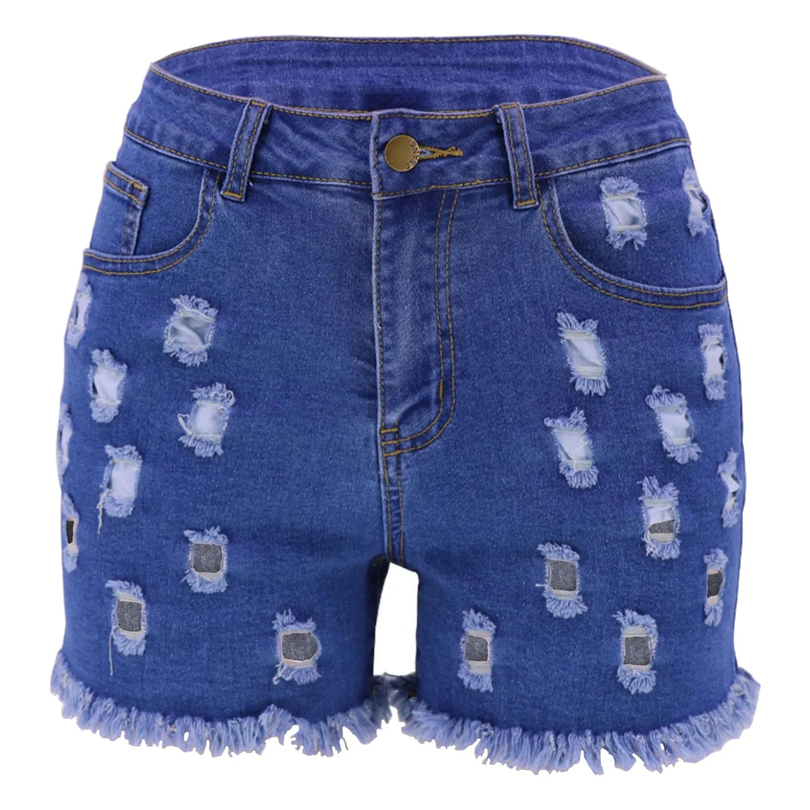 New Arrival Exquisite Rhinestone Beaded Denim Shorts Women High Waist Slimming Lift Butt Jean Shorts 2023 Trousers Summer Bottom