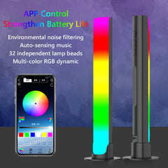Sound Lights Pickup LED Light USB RGB Night Lamp Voice Activated Music Rhythm Ambient Light App Control For Bedroom Bar Party