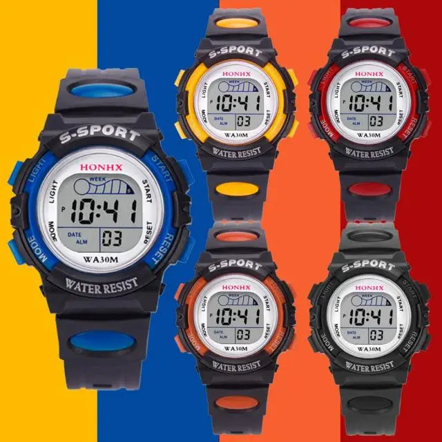 Children Watch Sport Kids Watches Silicone Strap  Led Digital Watch For Kid Children Student Girl Boy Wristwatch Clock