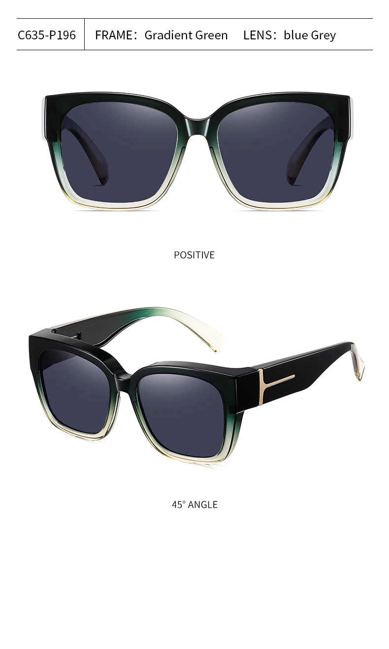 Fit Over Cover Myopia Glasses Polarized Sunglasses For Women Oversize Cover Prescription Men Sun Glasses Myopia Driving eyewear