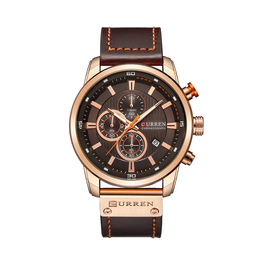 Waterproof Quartz Watch Round True Three Eyes Men'S Business Watch Multifunction Military Sports Watch 2023 New Luxury Watch 시계