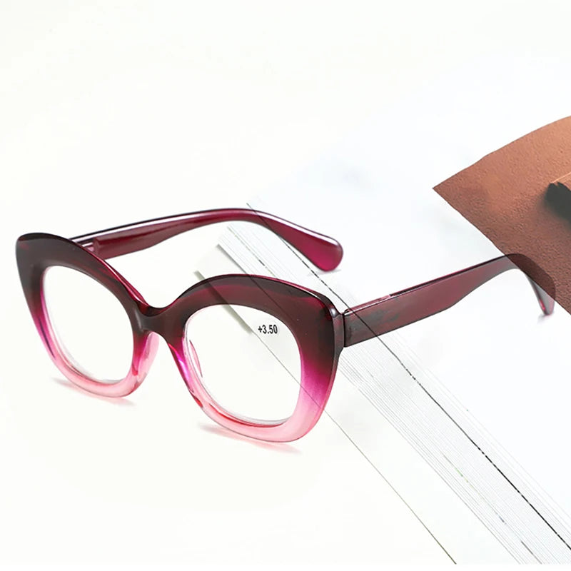 Ahora Ins Fashion Reading Glasses Europe&America Cat Eyes Presbyopic Eyeglasses With Dopter +1.0+1.5+2.0+2.5+3.0+3.5+4.0