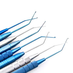 Espátula cortadora de faco oftálmica Manipulador de gancho Sinskey Instrumento oftálmico Quirúrgico de párpados dobles