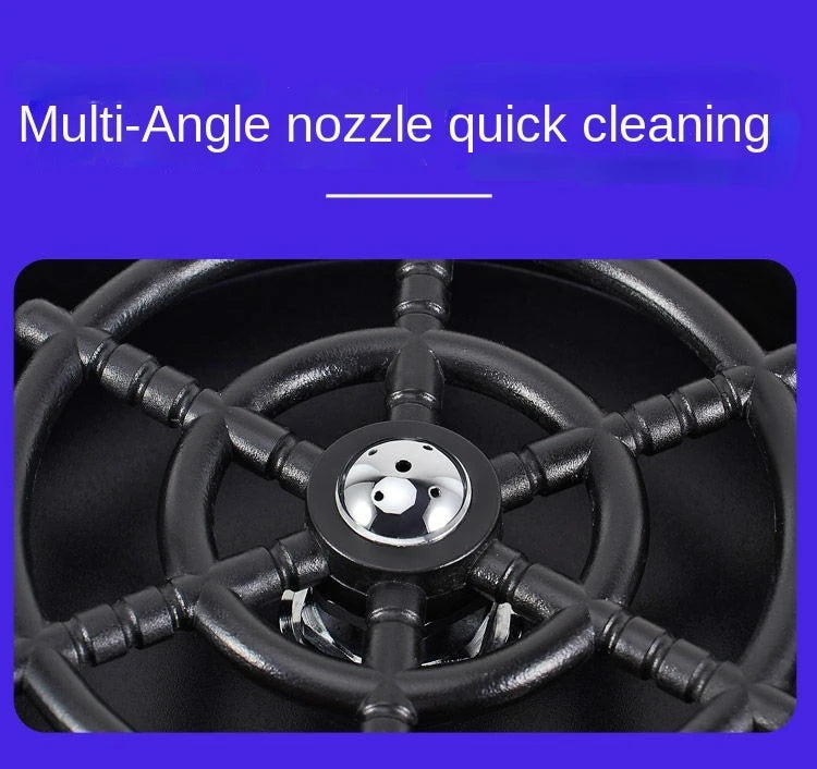 Ins Rinser Automatic Glass Cup Washer High Pressure Bar Kitchen Beer Milk Tea Cup Cleaner Sink Accessories